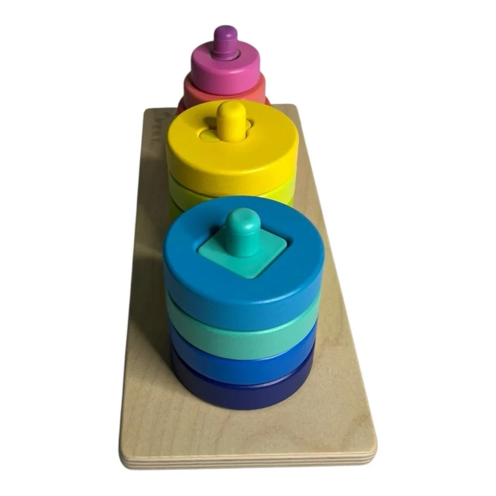 Lovevery Wood Sorting Stacking Shapes Colors Toy INVESTIGATOR Play Montessori